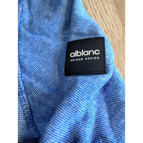 Alblanc blue Pullover with snaps and thumb holes‎ - Picture 3 of 9